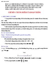 Tài liệu Hình học Lớp 6 - Chủ đề 6 Trung điểm của đoạn thẳng